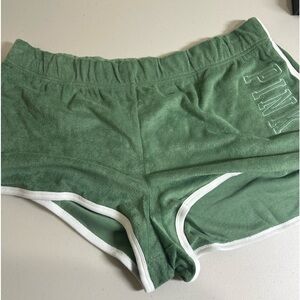 Pink varsity shorts